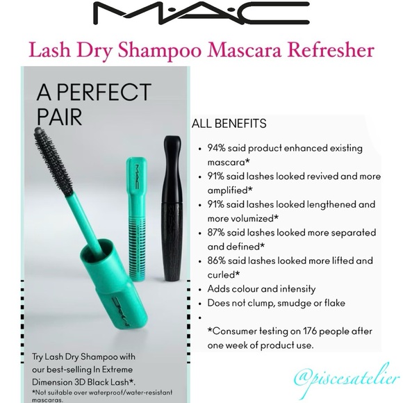 MAC Lash Dry Shampoo Mascara Refresher, .22 FL Oz. / 6.5 mL - Picture 5 of 12